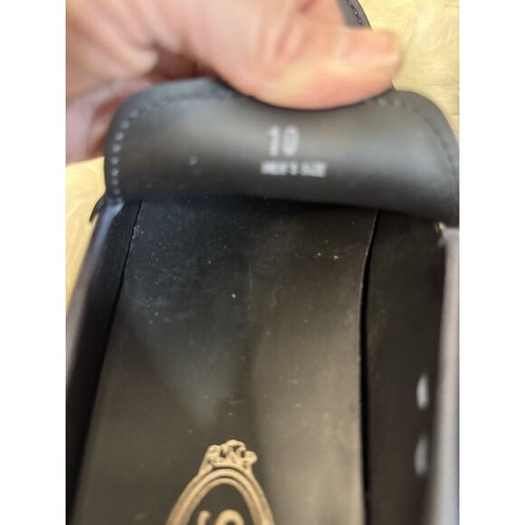 Tod's Charcoal Leather Slip-On Loafers - Picture 8 of 11